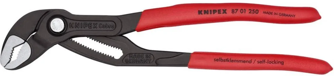 Knipex Cobra HiTech Waterpomptang - Rood/Zwart