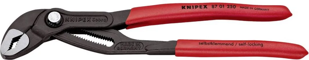 Knipex Cobra HiTech Waterpomptang - Rood/Zwart - afbeelding 6 van 6