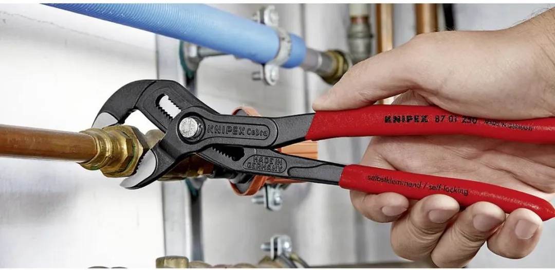 Knipex Cobra HiTech Waterpomptang - Rood/Zwart