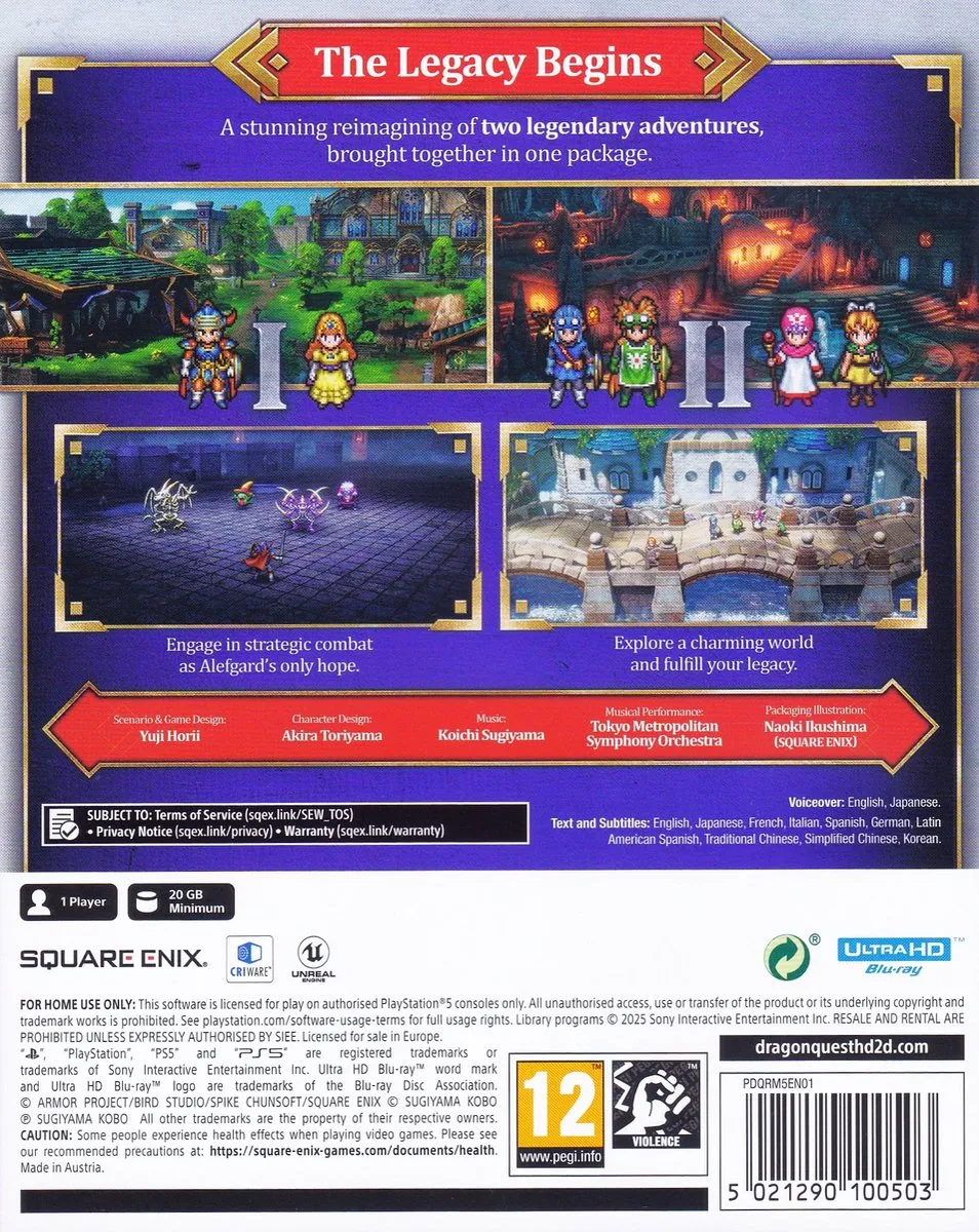 Square Enix Dragon Quest I & II HD-2D Remake PS5