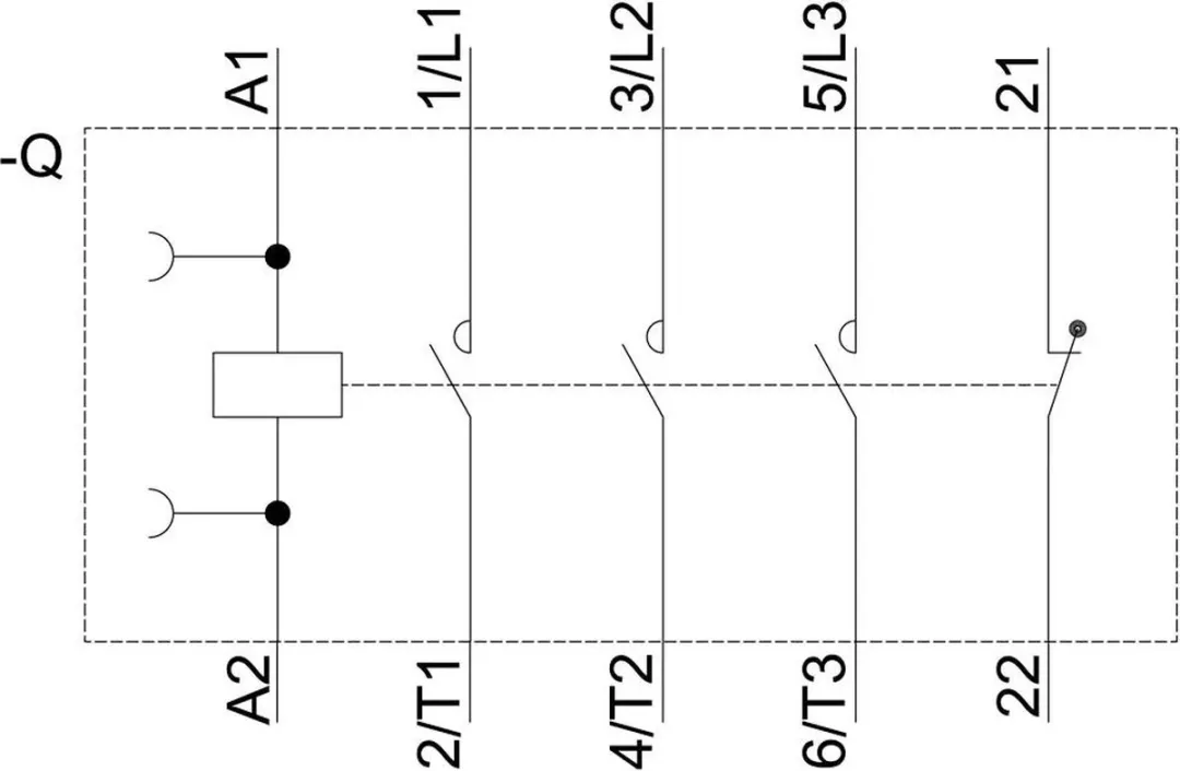 Siemens 3RT2015-2AF02 Vermogensbeveiliging 3x NO - Wit