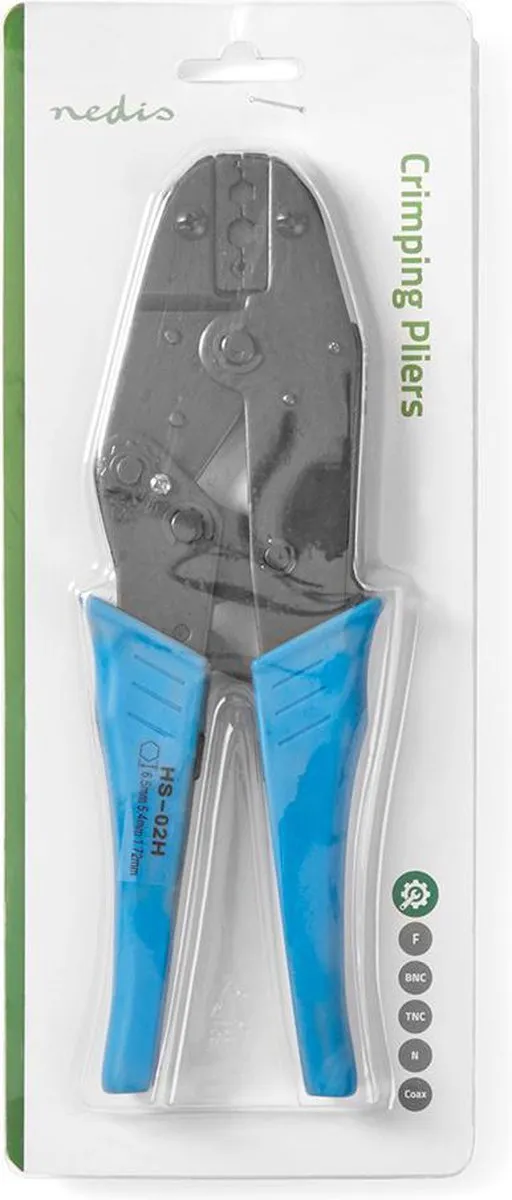 Nedis Krimptang BNC/RG58/RG59 - Metaal/PVC - Blauw/Zwart