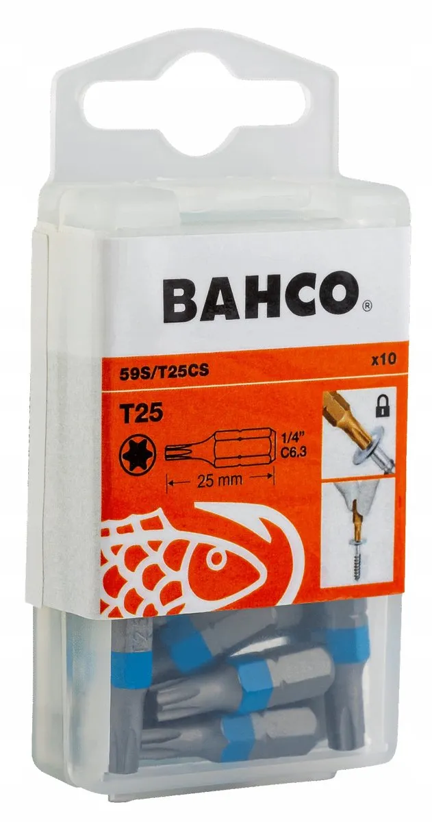 Bahco Torx T25 Schroefbits 10 Stuks