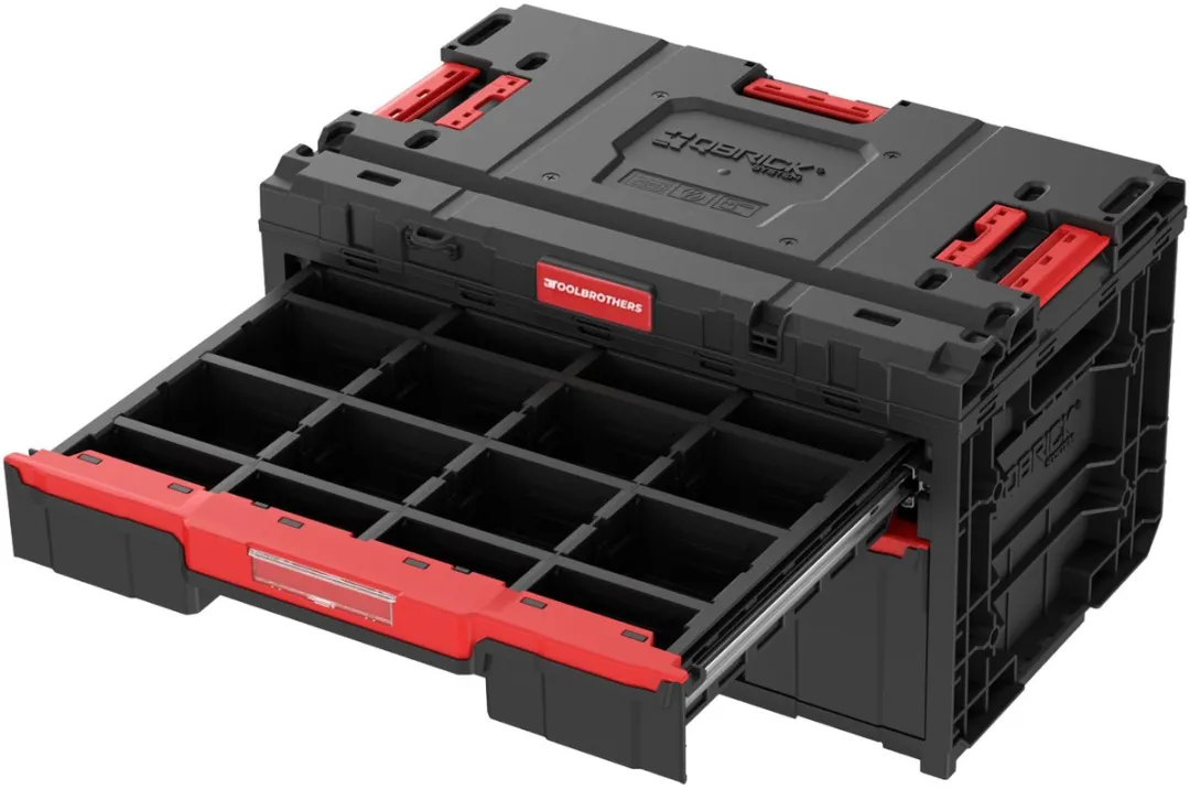 Toolbrothers RHINO XXl Drawer 2 Plus ECO - 17 Verdelers - Rood/Zwart - afbeelding 5 van 5