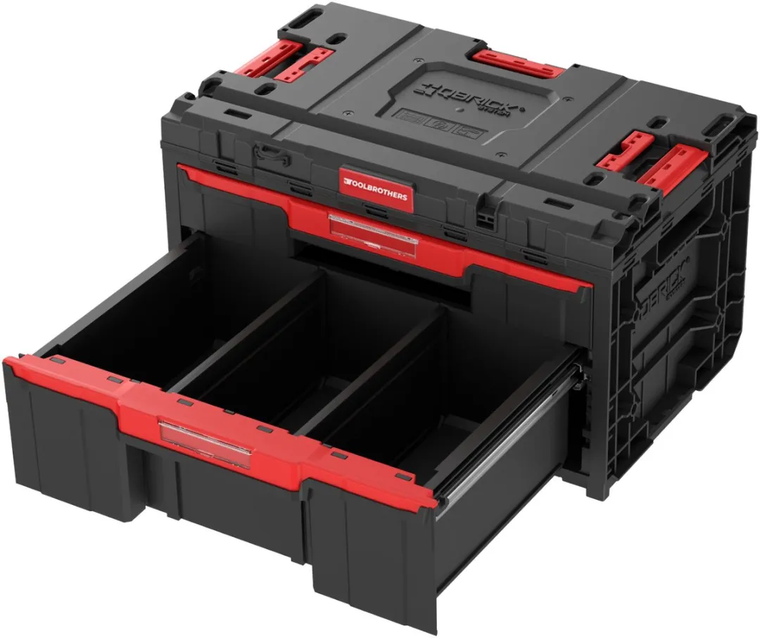 Toolbrothers RHINO XXl Drawer 2 Plus ECO - 17 Verdelers - Rood/Zwart - afbeelding 4 van 5