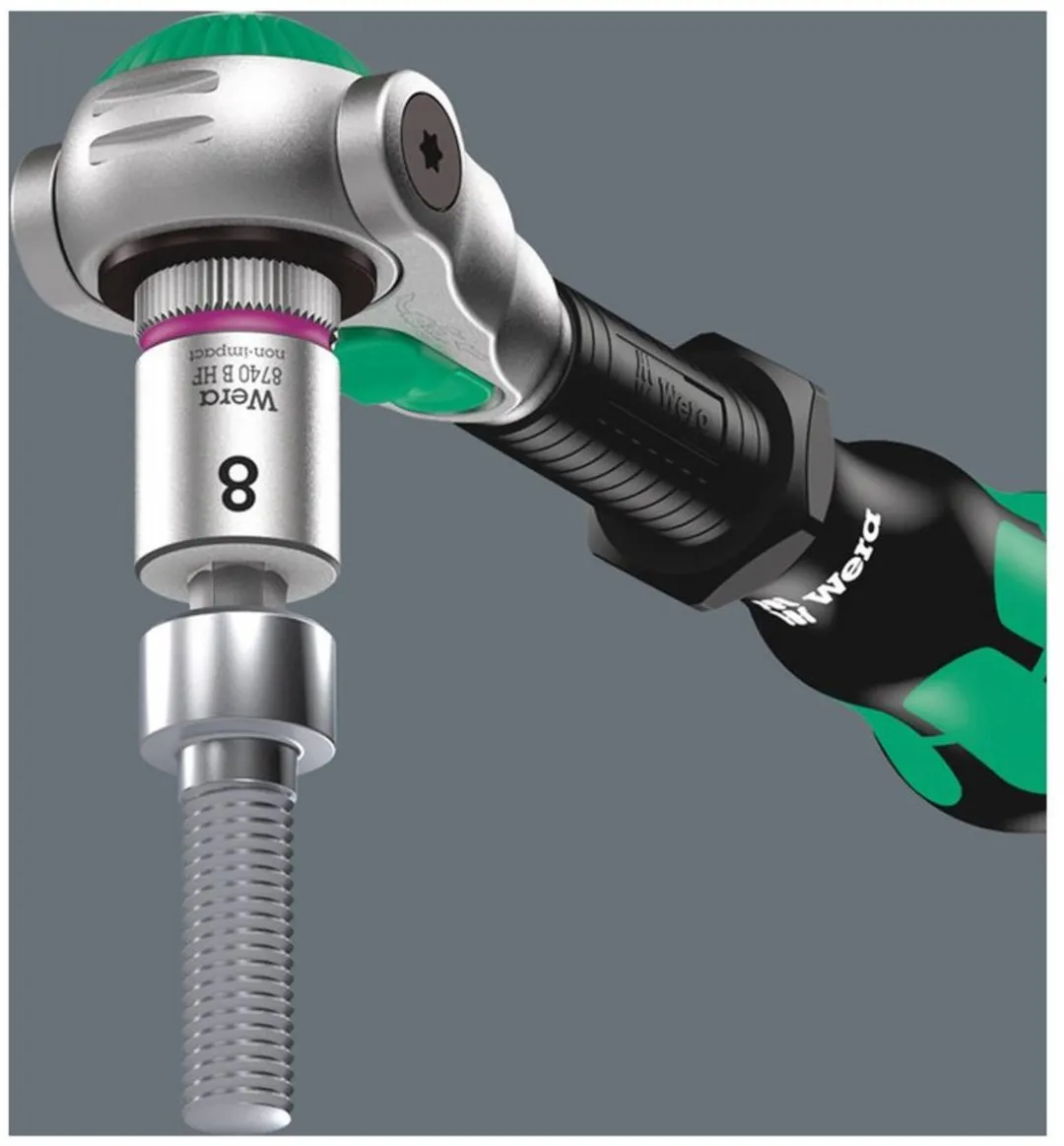 Wera 8740 B HF 05003036001 Dopsleutelinzetstuk 6mm - 3/8" - Kleurloos