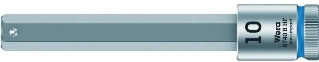 Wera 8740 B HF 05003036001 Dopsleutelinzetstuk 6mm - 3/8" - Kleurloos
