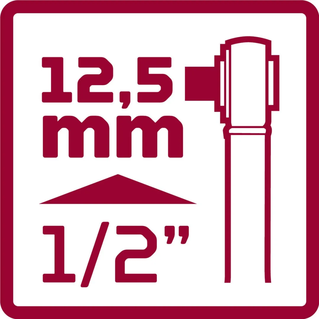 Gedore RED R22150008 5-delig Ratelset 1/2" - Zwart