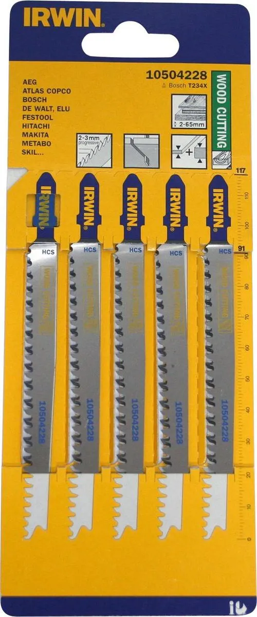 Irwin Decoupeerzaagblad HCS 115-13P - 5 Stuks