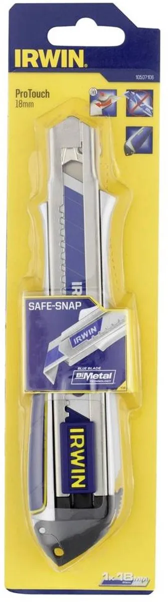 Irwin Afbreekmes Pro Touch 18mm - 3 Mesjes - Metaal