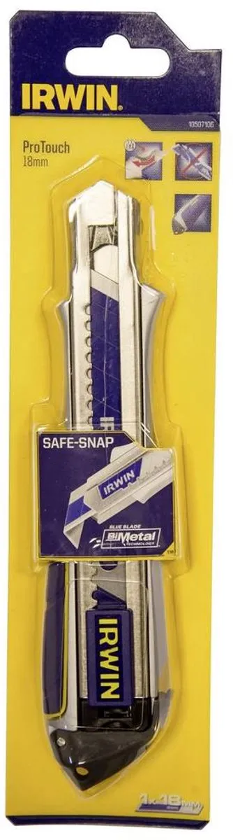 Irwin Afbreekmes Pro Touch 18mm - 3 Mesjes - Metaal