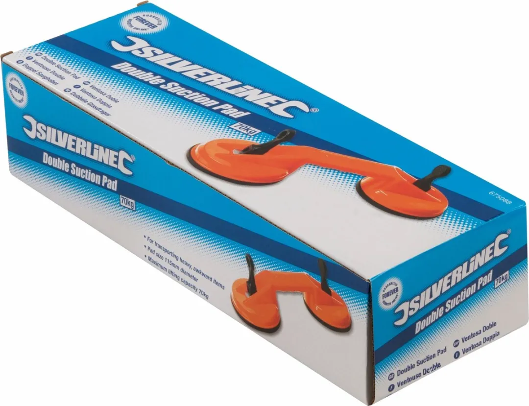 Silverline 675088 Dubbele Glasdrager - 70 kg - Blauw