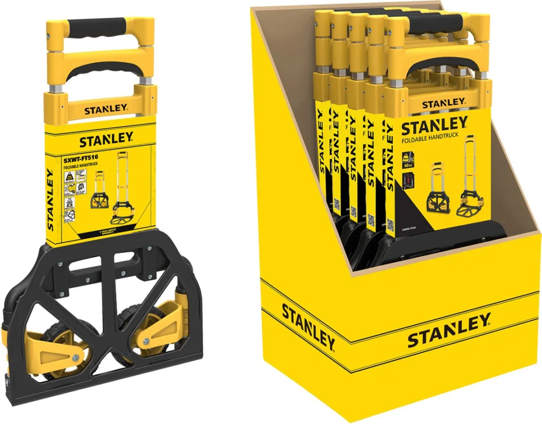 Stanley SXWTD-FT516 Opvouwbare Steekwagen 60KG - Geel/Zilver