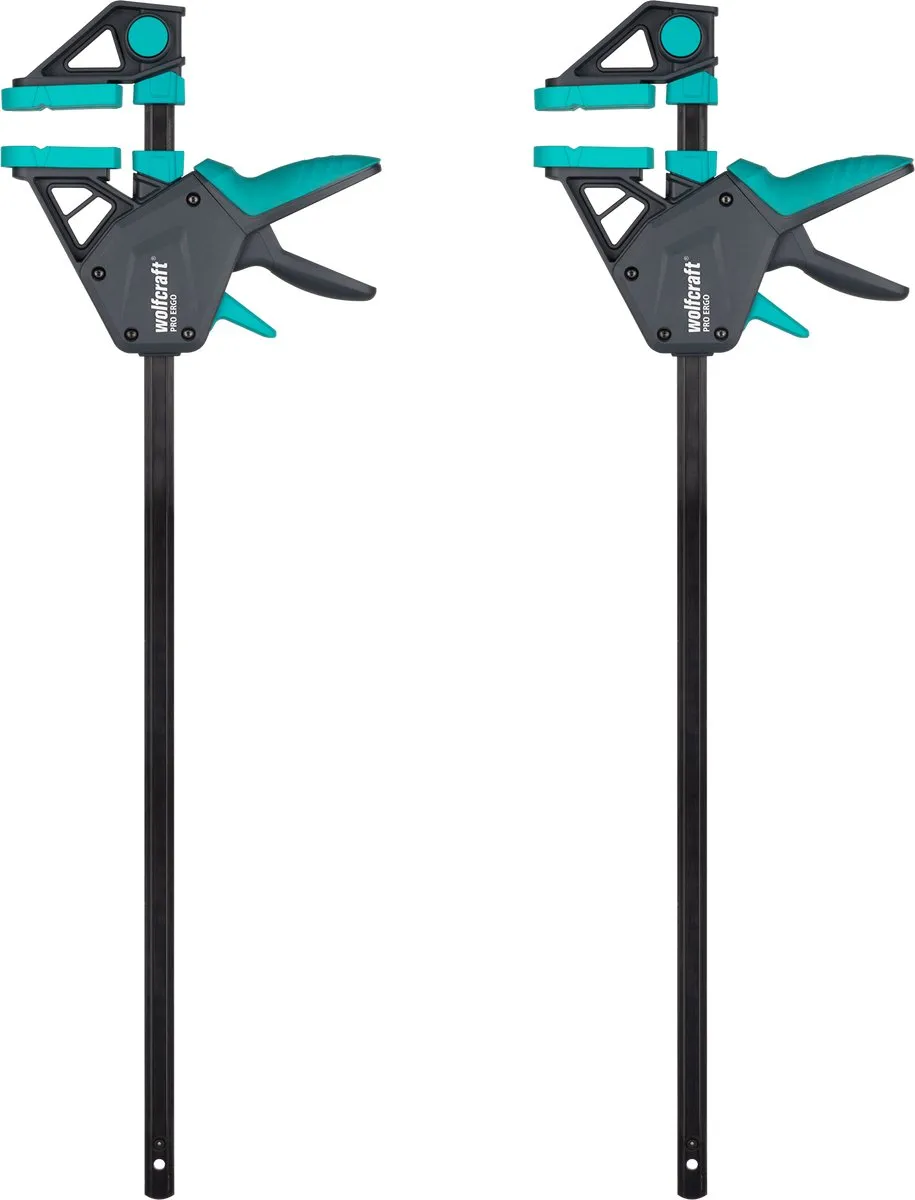Wolfcraft 2 Lijmklemmen PRO ERGO 450mm