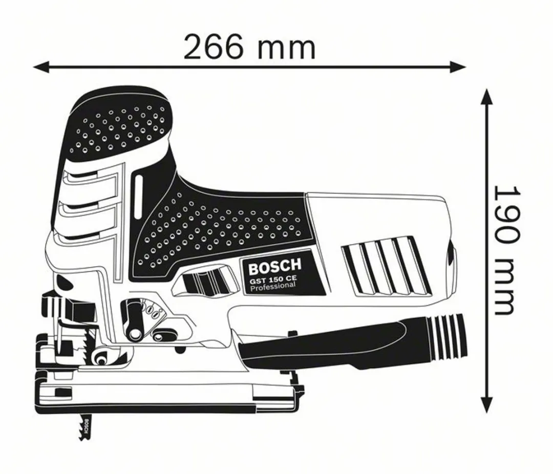 Bosch Professional GST 150 CE Decoupeerzaag - 780W