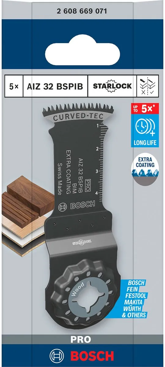 Bosch Professional PRO AIZ 32 BSPIB Invalzaagblad - 5 Stuks