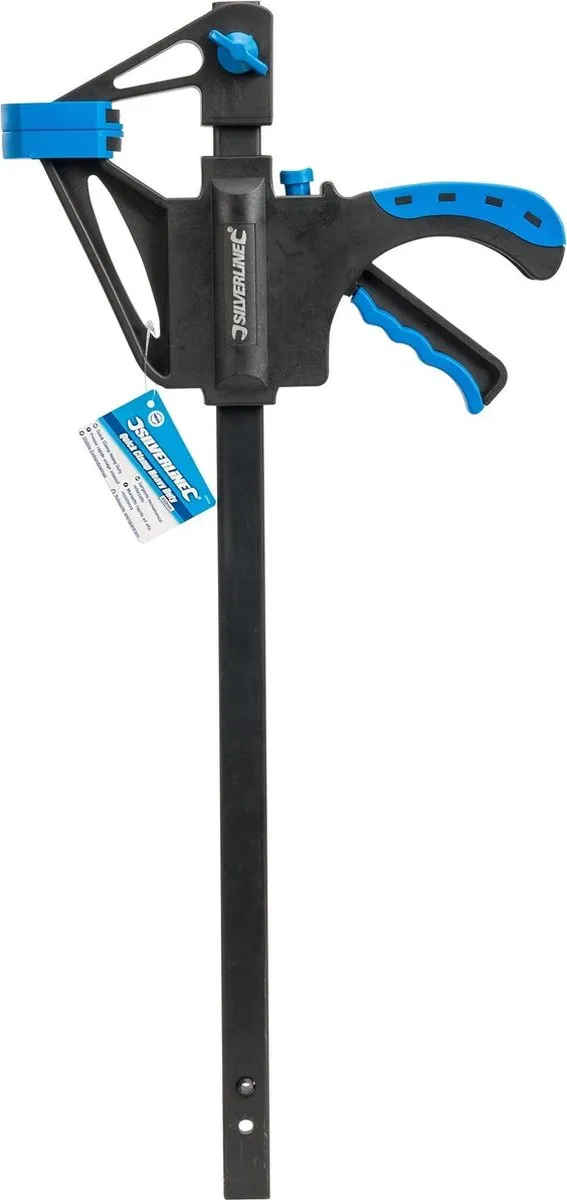 Silverline Snelspanklem 450mm Heavy Duty - Nylon kaken