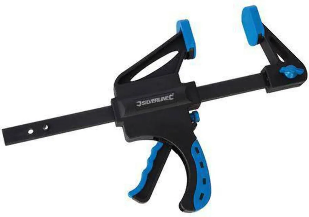 Silverline Snelspanklem 450mm Heavy Duty - Nylon kaken - afbeelding 6 van 6