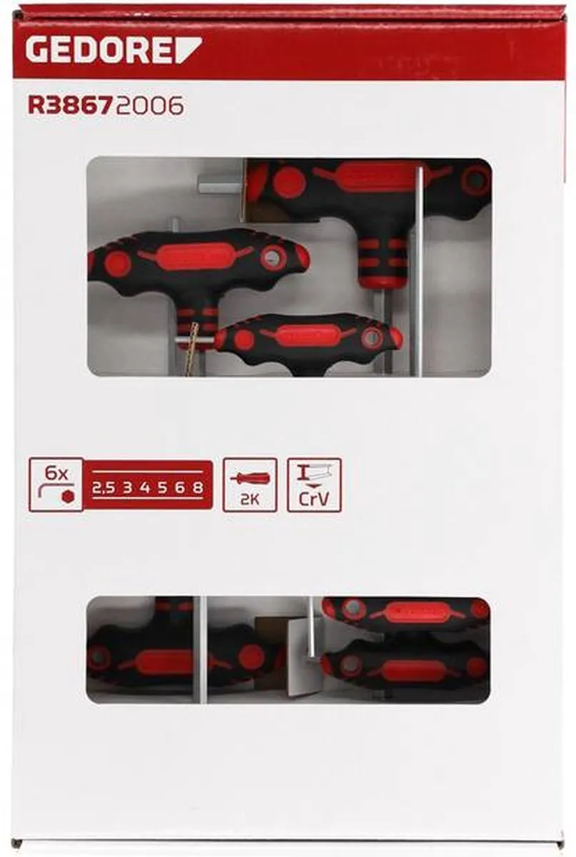 Gedore RED R38672006 Schroevendraaierset 6-delig