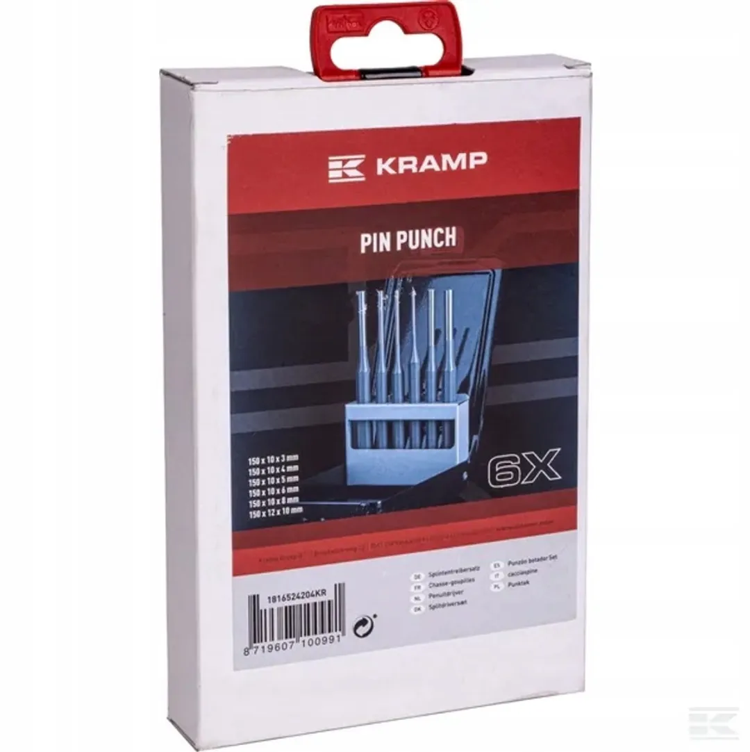 6-delige Set Borgpen Verwijderaars - Kramp - Chroom-Vanadium Staal
