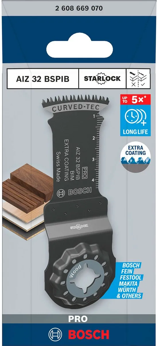Bosch Professional PRO AIZ 32 BSPIB Invalzaagblad 32mm - Bi-Metaal - Hout
