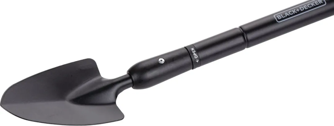 BLACK+DECKER Tuin Troffel Telescopisch 105cm - Zwart