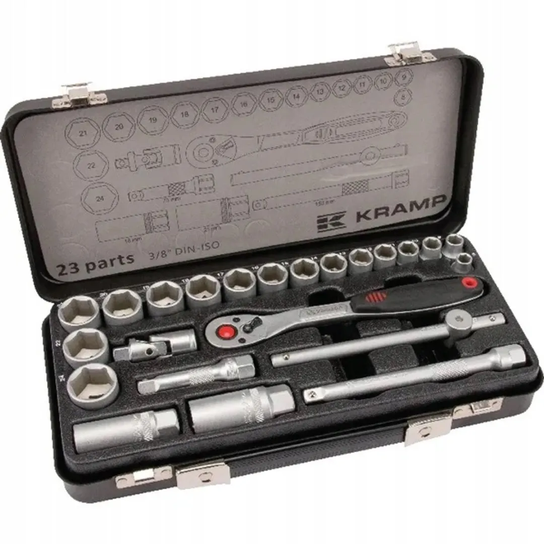 Kramp 3/8" Doppenset 23-delig