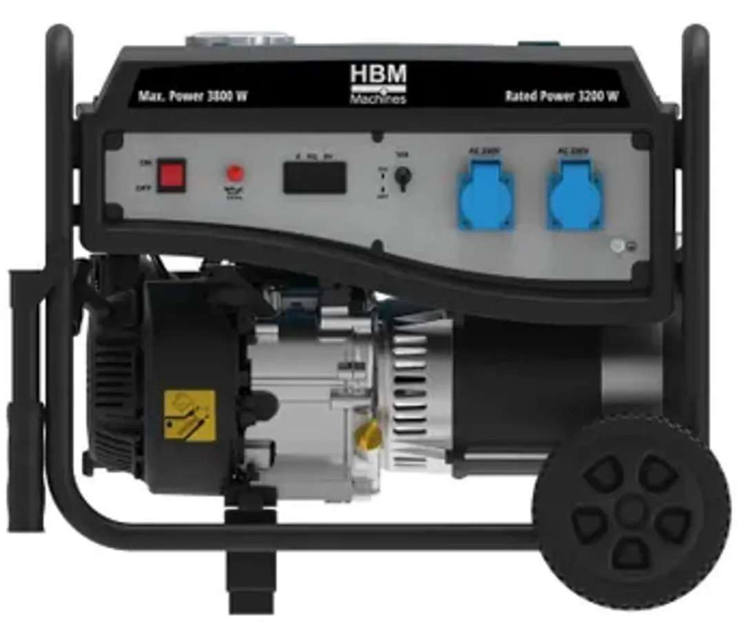 HBM Generator Aggregaat 230V 3800W - 223cc Benzinemotor