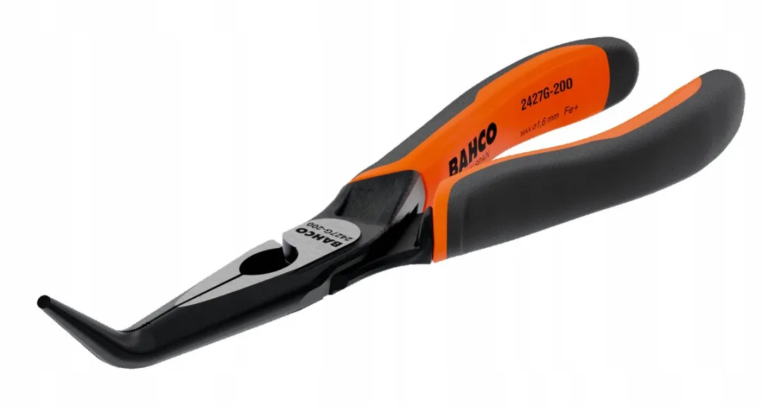 Bahco ERGO Verlengde Tang 45° Gebogen 200mm - Oranje/Zwart