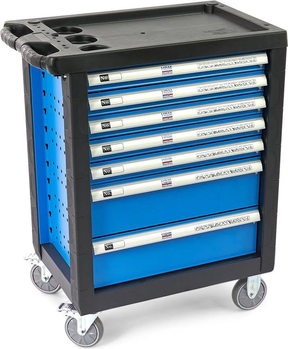 HBM HB-9627 Gereedschapswagen - 196-delig - Blauw - afbeelding 6 van 6