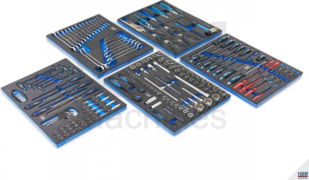 HBM HB-9627 Gereedschapswagen - 196-delig - Blauw