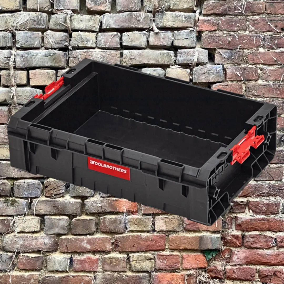 Toolbrothers RHINO L Gereedschapskoffer ECO 9L - Rood/Zwart - afbeelding 3 van 6