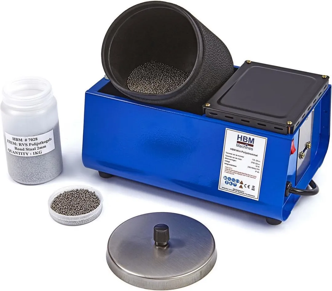 HBM Mini Polijsttrommel 16W - Ø1cm