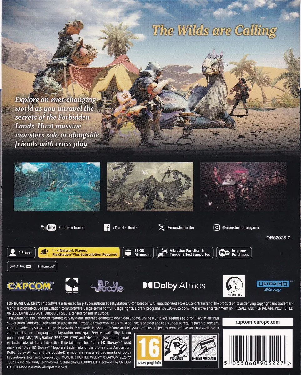Capcom Monster Hunter Wilds Steelbook Edition PS5