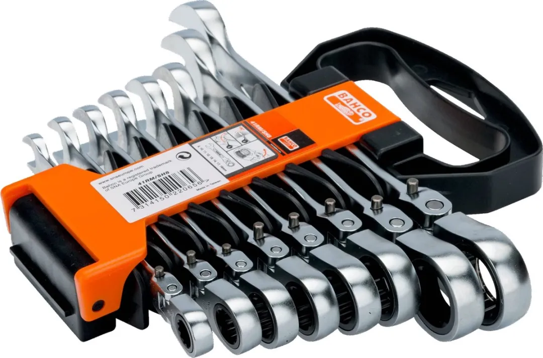 Bahco 1RM/SH12 Steek-ringratelsleutel 8-19mm