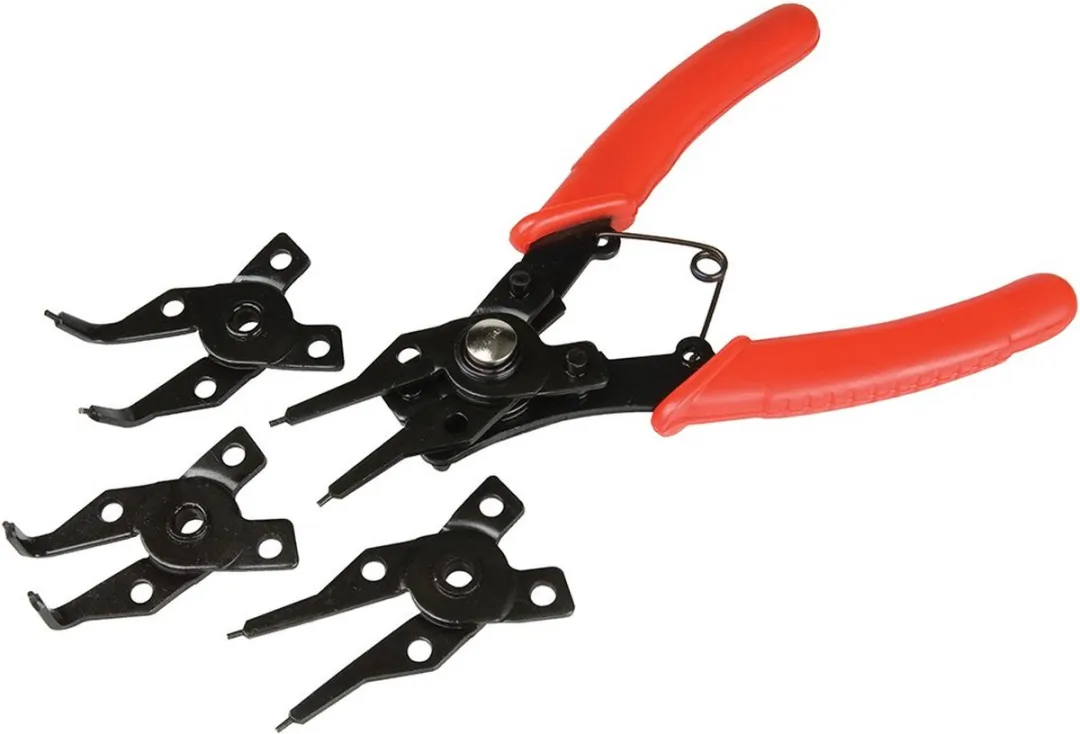 Silverline Borgveertangen 160mm 5-delig - 249626 - Oranje/Zwart