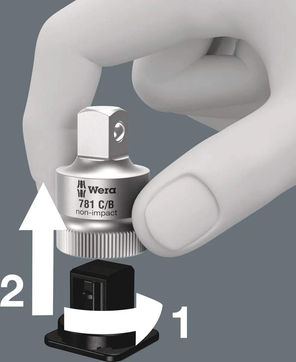 Wera 781/5 Dopsleutel-bitinzetset 5-delig - 1/4" & 3/8"