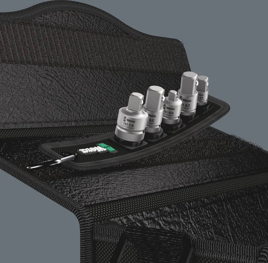Wera 781/5 Dopsleutel-bitinzetset 5-delig - 1/4" & 3/8" - afbeelding 6 van 6