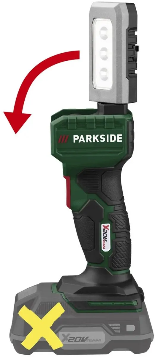 Parkside Accu-LED-handlamp 20V - 3x3W 6500K