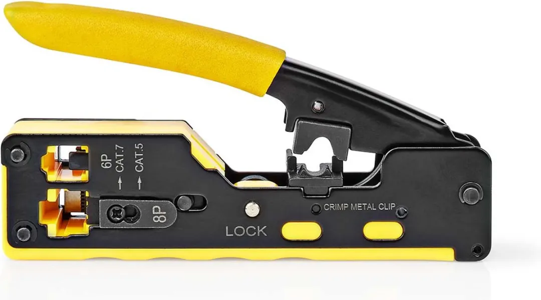 Nedis Krimptang CAT5-CAT7 RJ12/RJ45 - Zwart