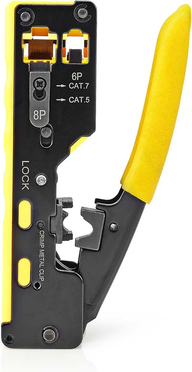 Nedis Krimptang CAT5-CAT7 RJ12/RJ45 - Zwart