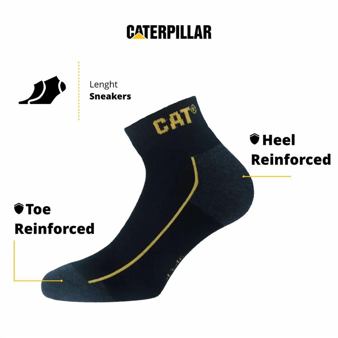 Caterpillar Robust Sneaker Werksokken - 12 Paar - Zwart