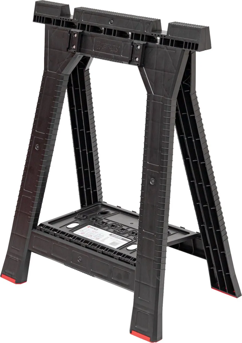 Toolbrothers RHINO Werkplaats Schragenset 2x - 580x770mm 350kg - Rood/Zwart - afbeelding 4 van 6