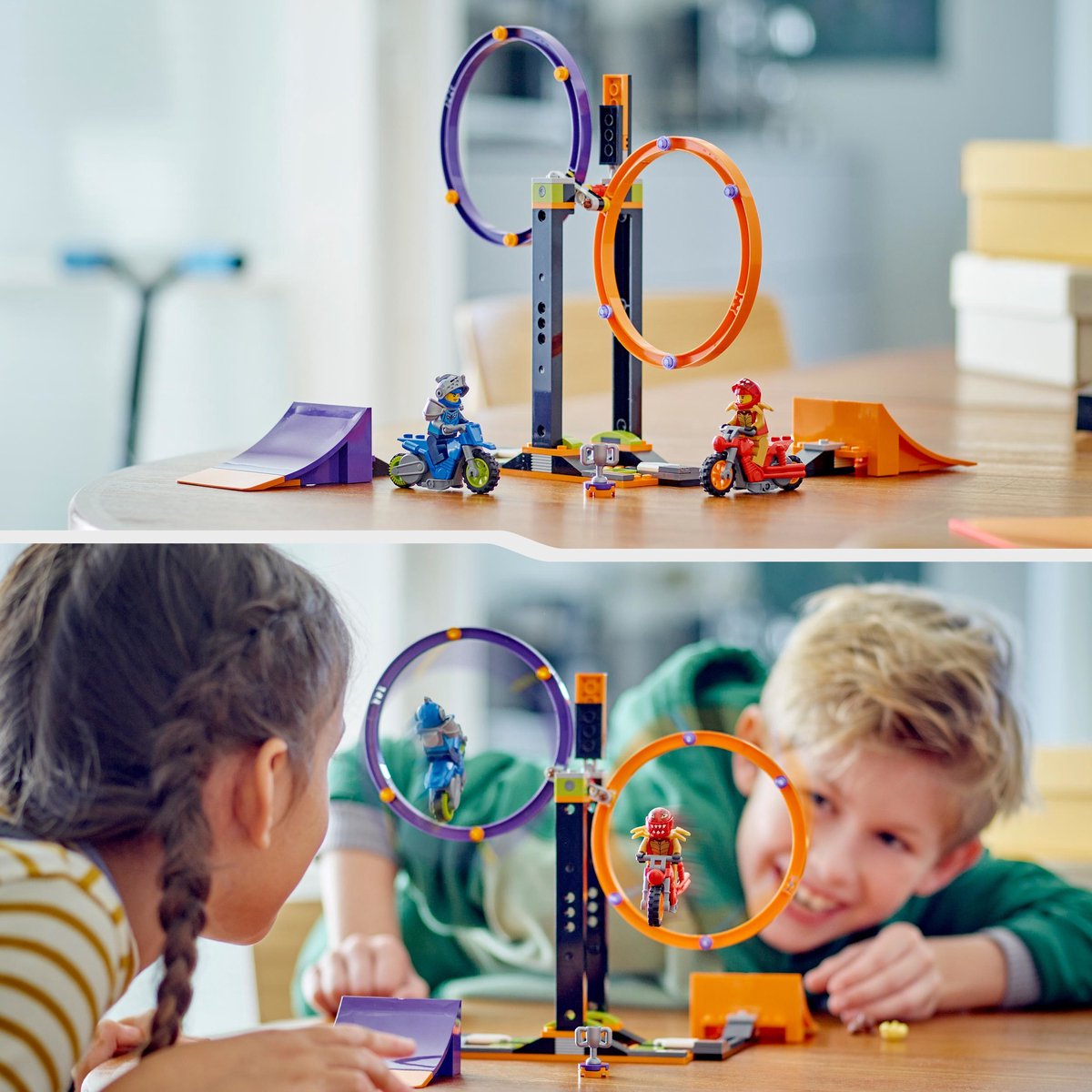 LEGO City Stuntz Spinning Stunt-uitdaging Actieset - 60360