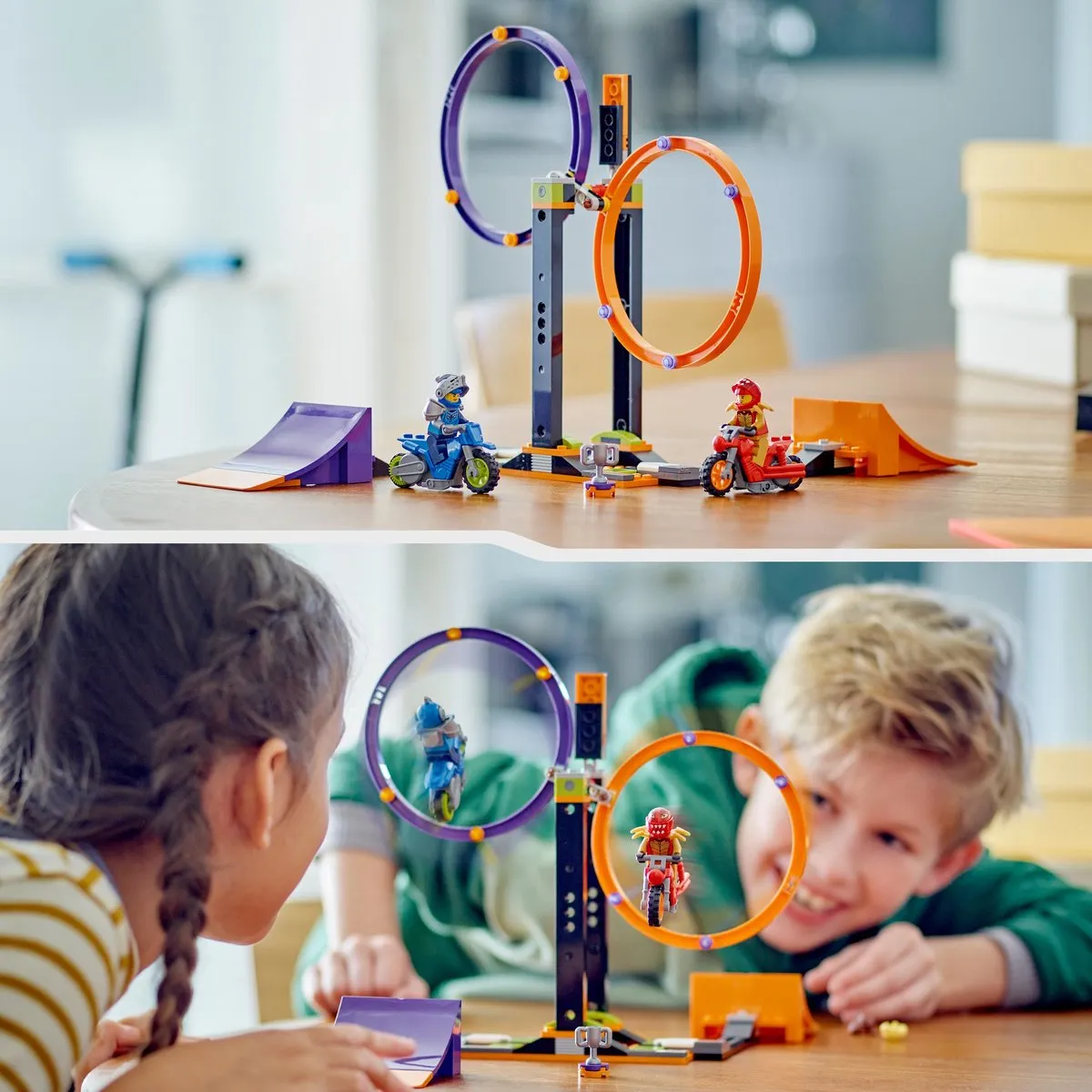 LEGO City Stuntz Spinning Stunt-uitdaging Actieset 60360 - Meerkleurig