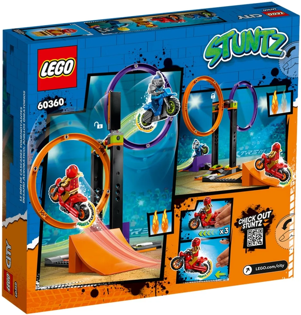 LEGO City Stuntz Spinning Stunt-uitdaging Actieset 60360 - Meerkleurig - afbeelding 6 van 6