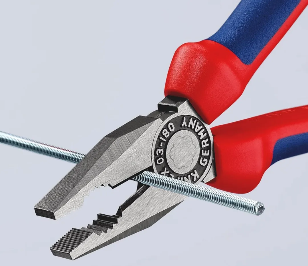 Knipex 0302-180 Combinatietang 180mm - Rood - afbeelding 6 van 6
