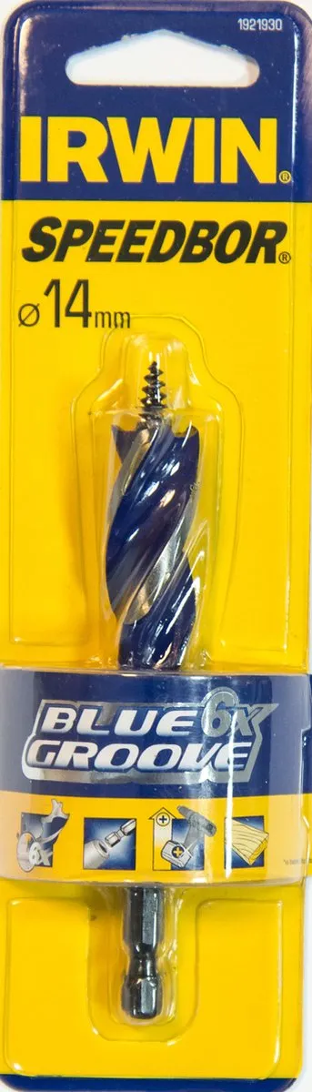Irwin Blue Groove Speedboor 14mm - 6 Stuks