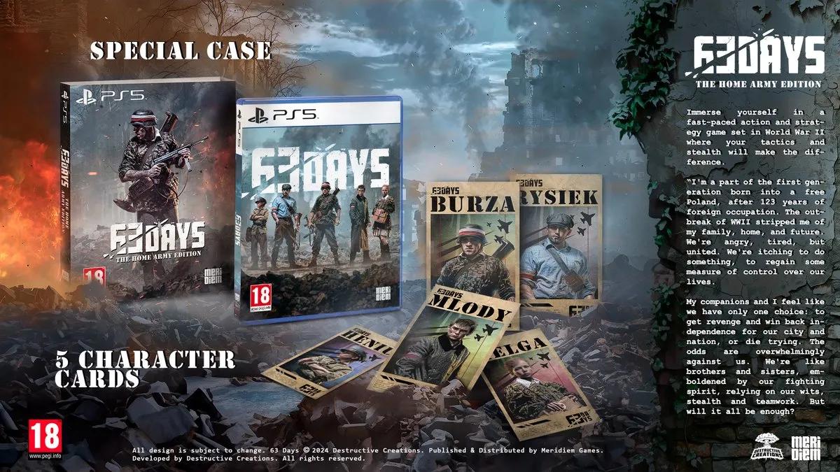 PlayStation Games 63 Days: The Home Army Edition