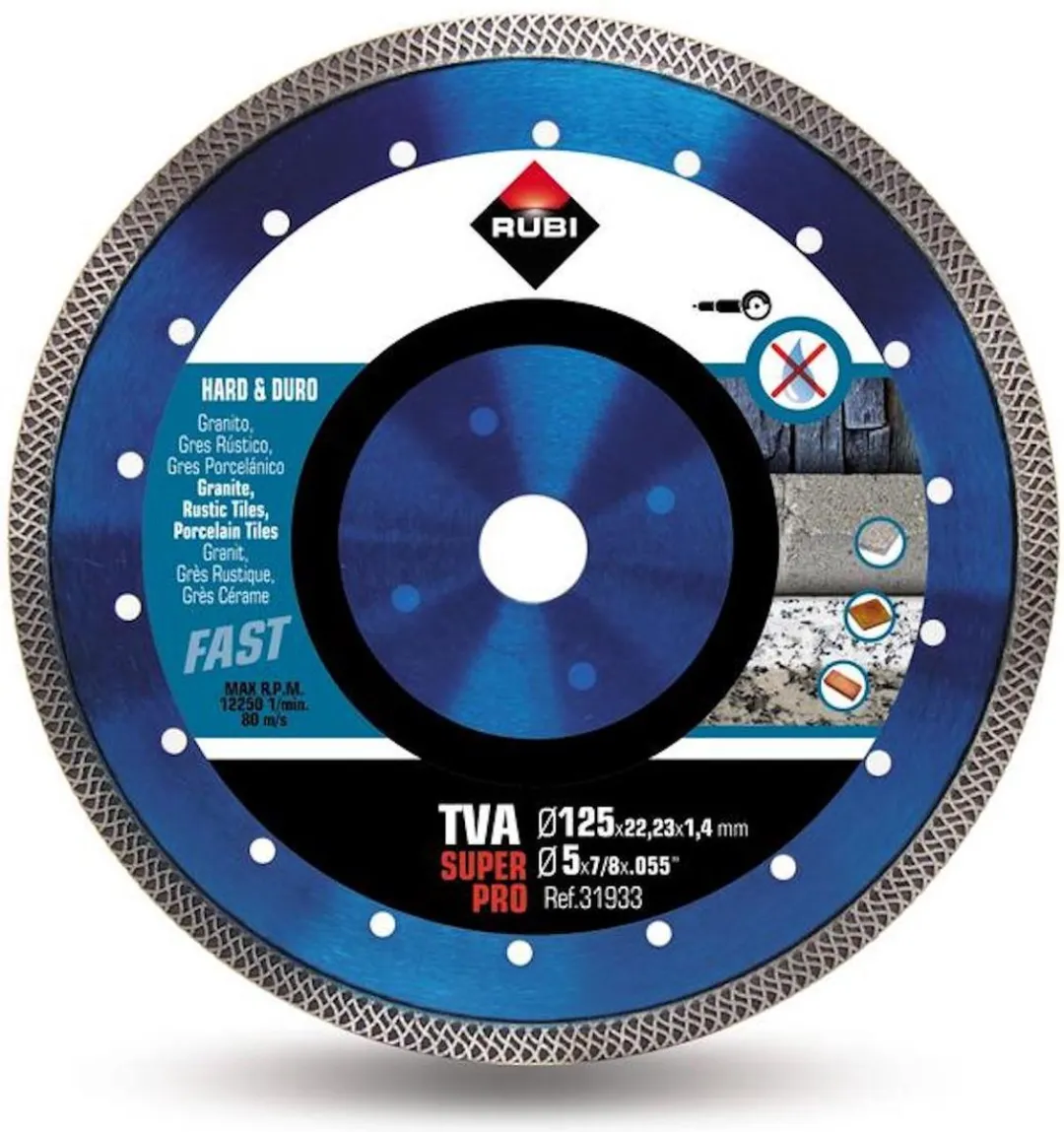 Rubi Diamantschijf 125mm TVA Turbo Viper 22,2mm